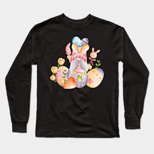 Happy Easter Gnomies Bunny Long Sleeve T-Shirt